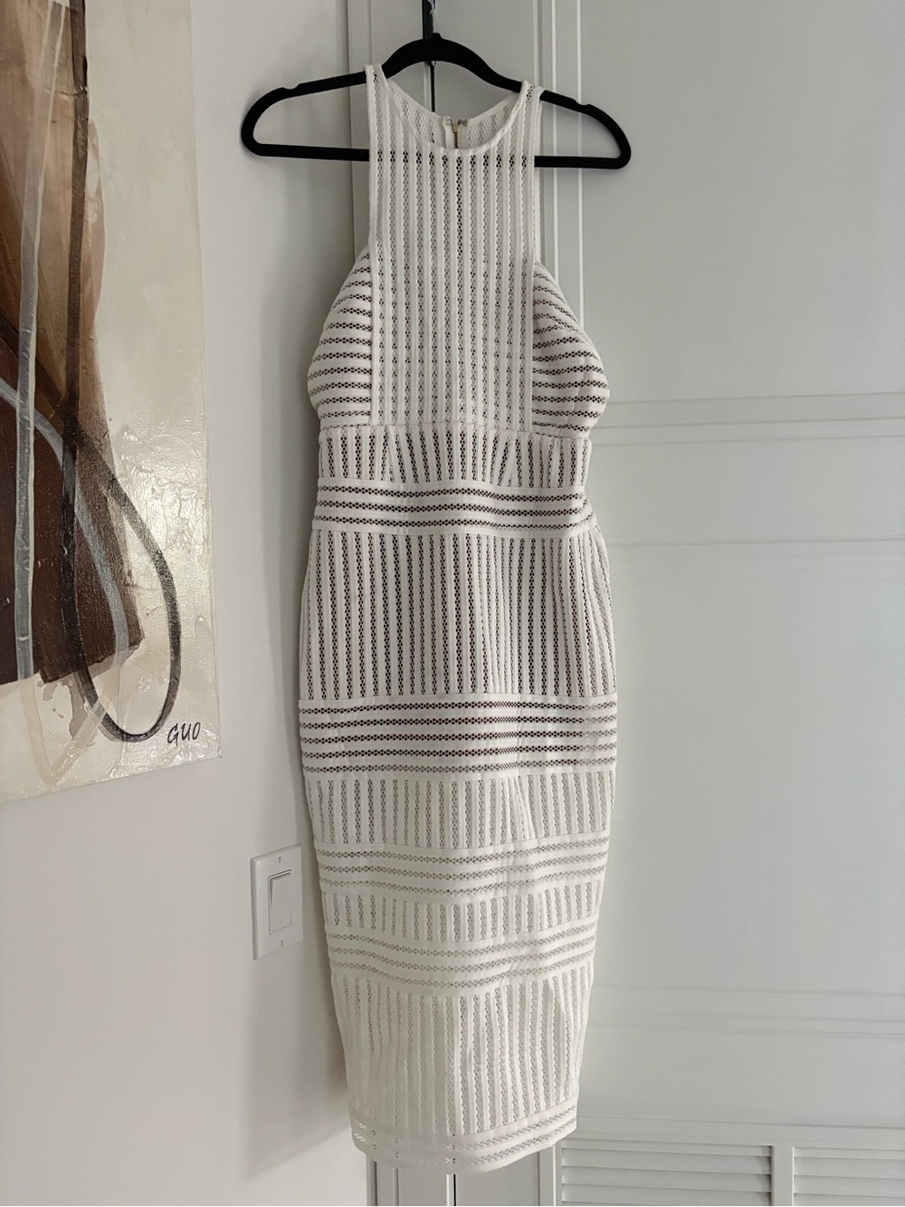 NWT Self-Portrait white column dress size 8